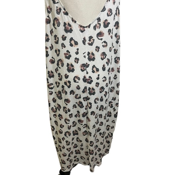 Nicole miller New York womens double Vneck leopard pullover midi dress3X… - Picture 7 of 10